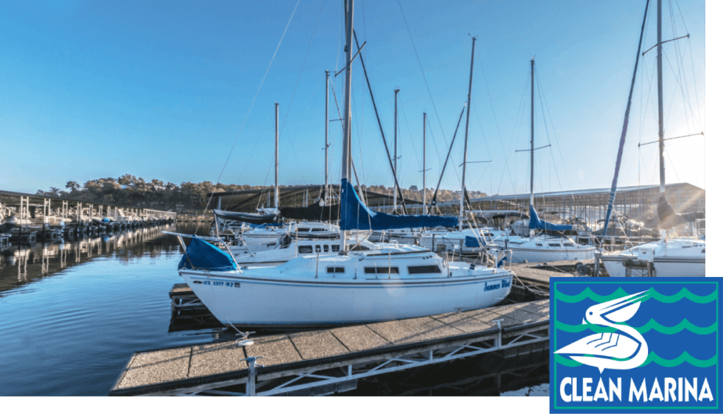 Amenities - Clean Marina Logo - Demos - CrossTimbers